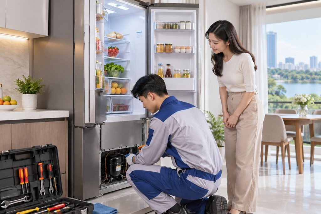 Sửa tủ lạnh Aqua tại nhà Hà Nội, báo giá trước