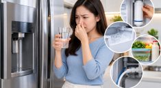 Nước tủ lạnh side by side có mùi lạ: cách xử lý