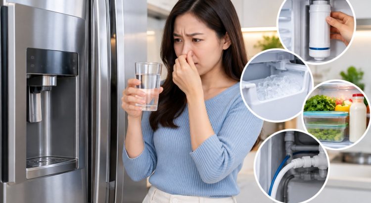 Nước tủ lạnh side by side có mùi lạ: cách xử lý