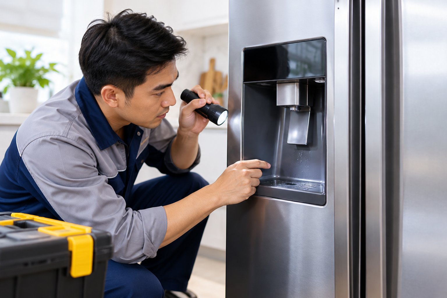 Vòi lấy nước tủ lạnh side by side bị rò: cách xử lý 2 Ảnh minh hoạ: Vòi lấy nước tủ lạnh side by side bị rò: cách xử lý
