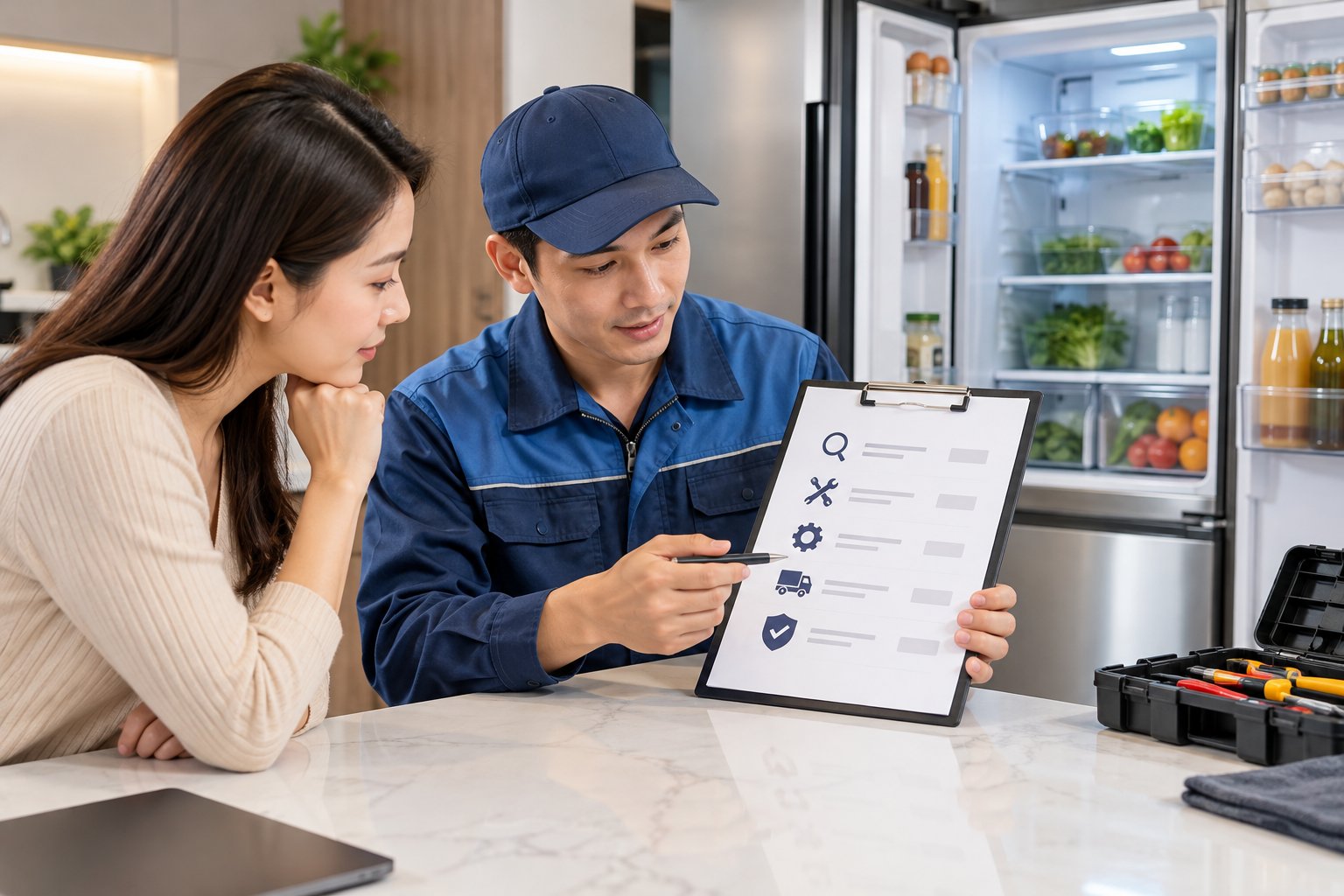 Cách đọc báo giá sửa tủ lạnh rõ từng khoản phí 2 Ảnh minh hoạ: Cách đọc báo giá sửa tủ lạnh rõ từng khoản phí