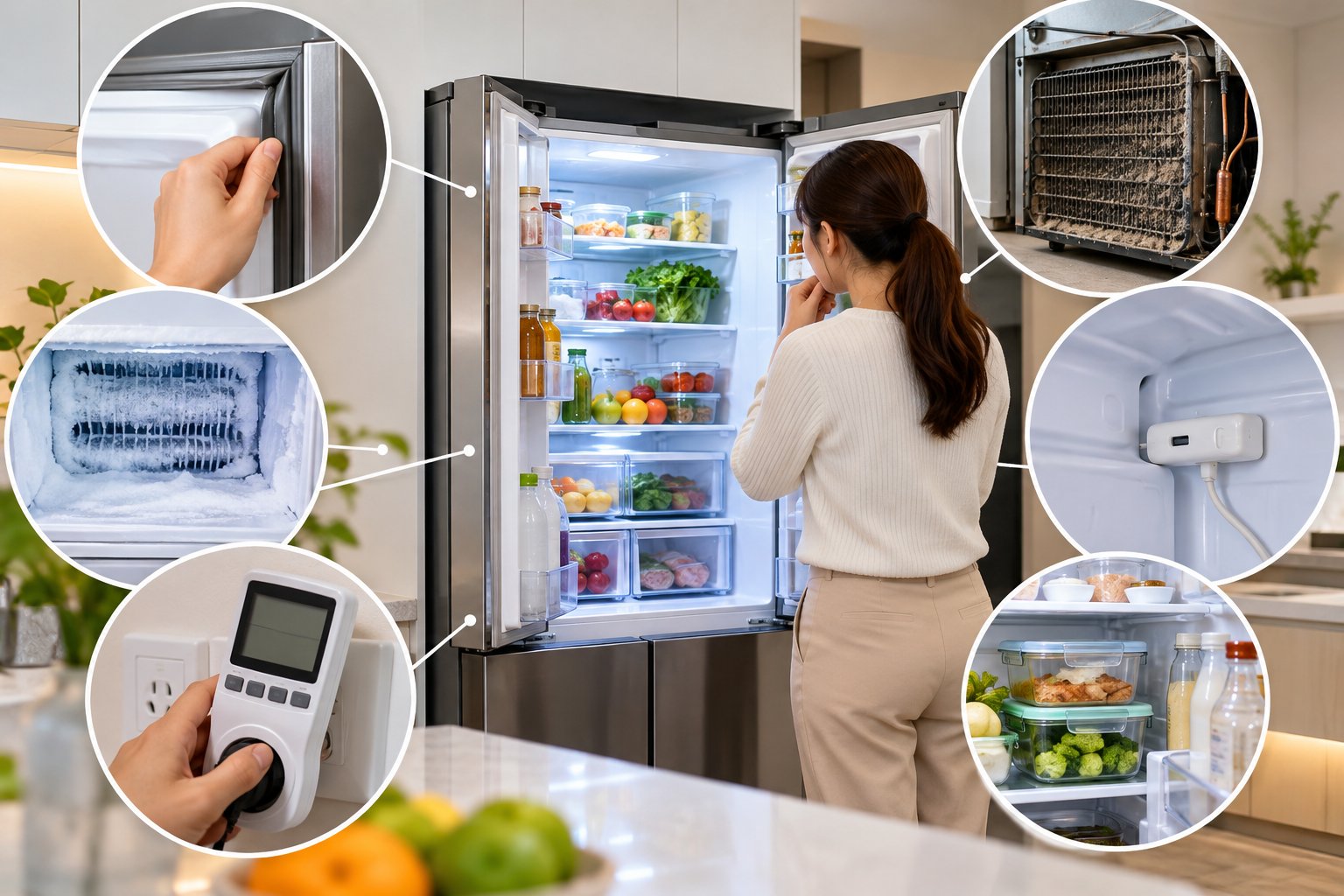 Tủ lạnh inverter tốn điện bất thường: Cách kiểm tra 3 Ảnh minh hoạ: Tủ lạnh inverter tốn điện bất thường: Cách kiểm tra