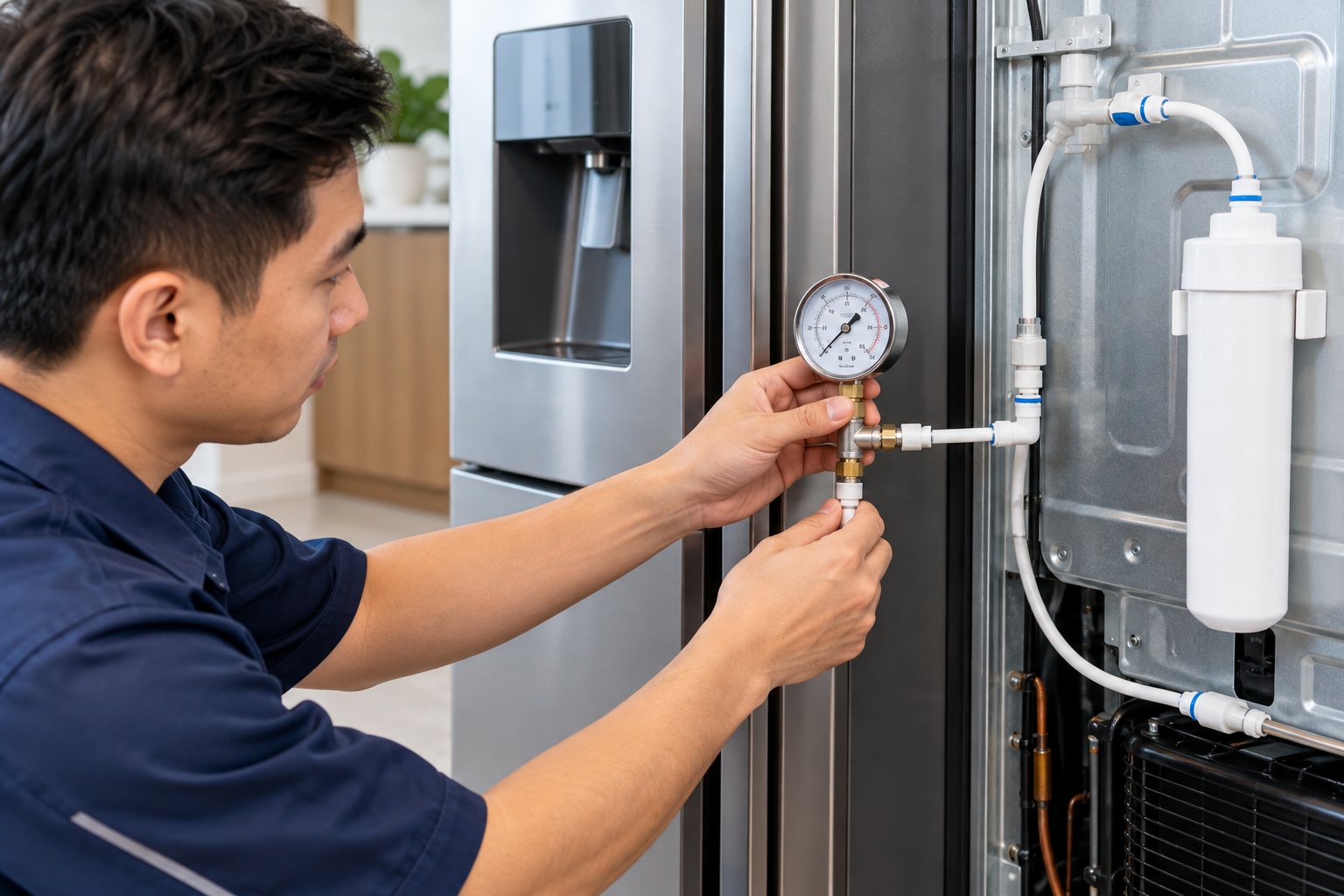 Vòi lấy nước tủ lạnh side by side bị rò: cách xử lý 3 Ảnh minh hoạ: Vòi lấy nước tủ lạnh side by side bị rò: cách xử lý