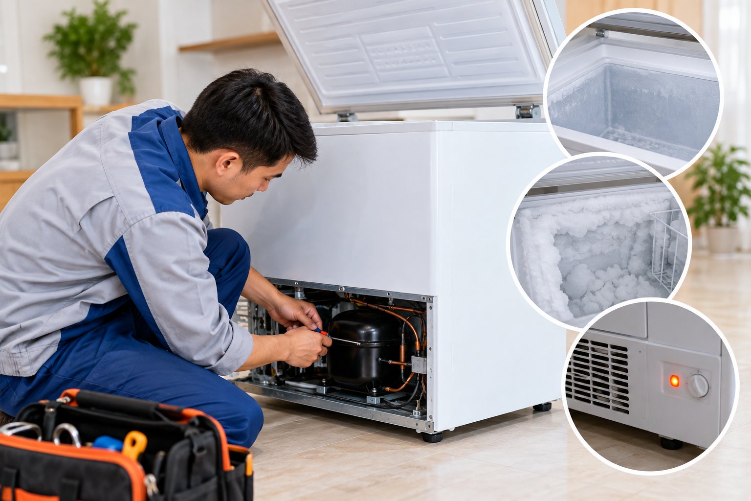Sửa tủ đông tại nhà Hà Nội: Kiểm tra, báo giá 2 Ảnh minh hoạ: Sửa tủ đông tại nhà Hà Nội: Kiểm tra, báo giá