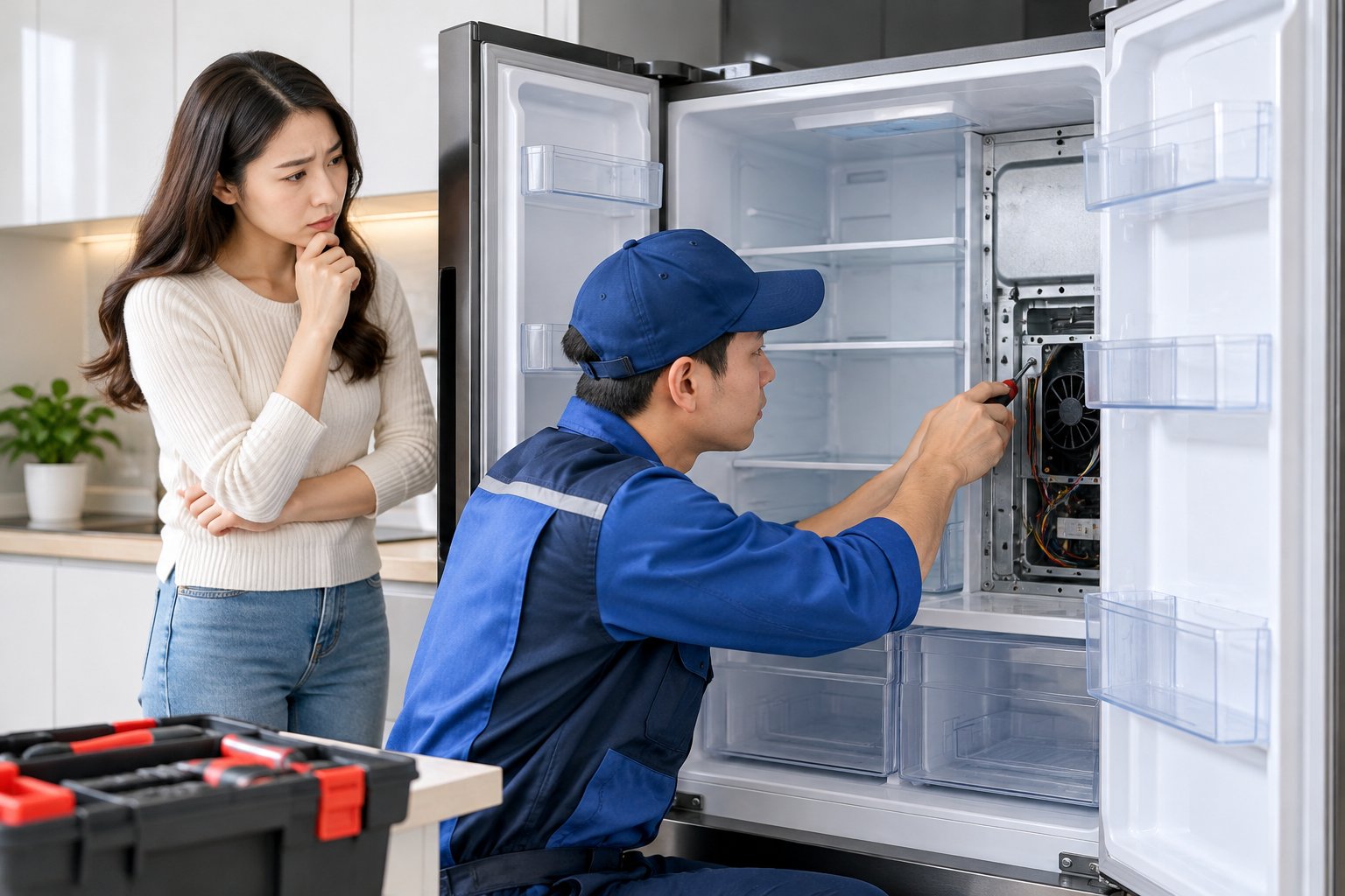 Tủ lạnh inverter không lạnh sau mất điện: Cách kiểm tra 3 Ảnh minh hoạ: Tủ lạnh inverter không lạnh sau mất điện: Cách kiểm tra